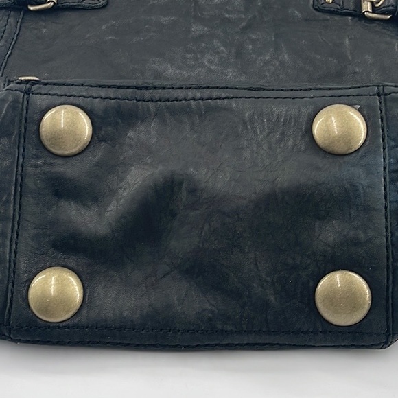 CYNTHIA ROWLEY Black Leather Vintage Women’s Shoulder - Picture 7 of 10